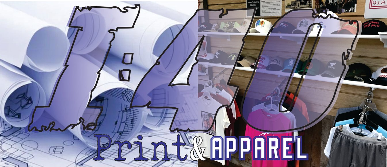 I:40 Print and Apparel, a one stop shop for personal and small business print in Muskogee, OK